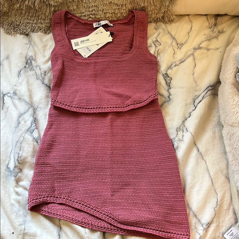 Zara Sleeveless Knit top and skirt set